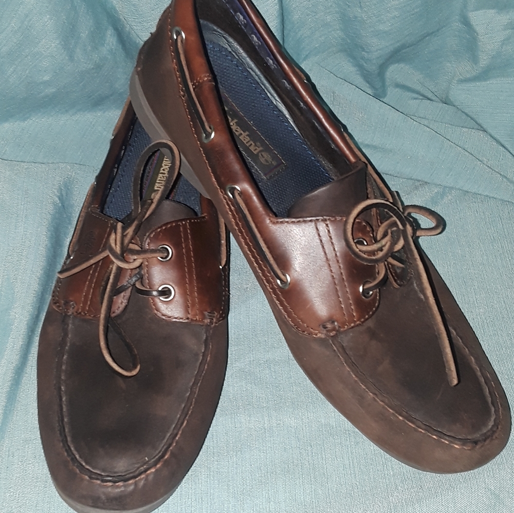 Timberland Leather Deck Loafers,  13